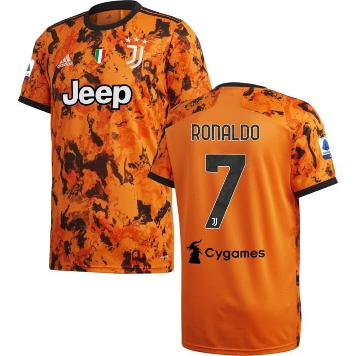 Nouveau Maillot Juventuss 2020 2021 Maillot de Foot 7 Cristiano Ronaldo Juves Pas Cher pour Homme
