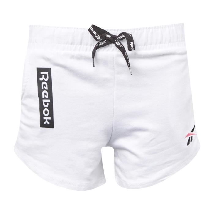 Short blanc fille Reebok Multi Hit