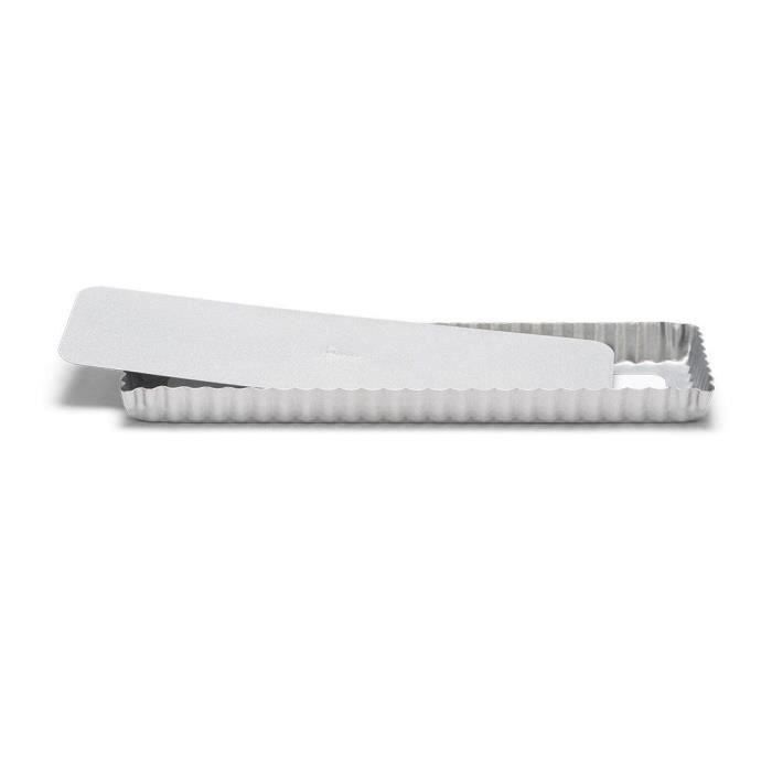 PATISSE Moule à tarte rectangulaire antiadhésif en acier revêtu - 35x11 cm