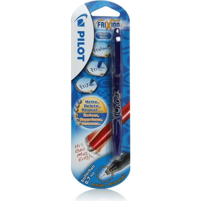 PILOT- Roller effacable- Frixion Ball X1- Moyen - Encre Bleue - Pointe Moyenne - Encre Bleue