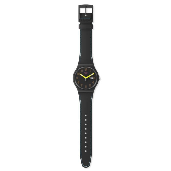 Bracelet silicone et plastique homme - SWATCH - Montre Swatch Dark Glow collection New Gent