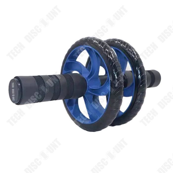 TD® Appareil de fitness abdominal push-up à deux roues roue musculaire abdominale équipement de fitness abdominal roue géante