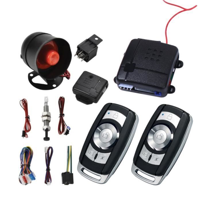 1 Ensemble de Système D'alarme De Voiture Intelligente 12 V Antivol Verrouillage Sécurité pour Véhicule KIT ALARME - PACK ALARME