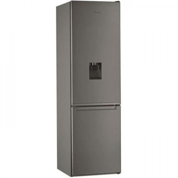 Refrigerateur - Frigo WHIRLPOOL - W7911IOXAQUA - combiné - 360 L (256 + 104)- Total NoFrost - L60cm x H201cm - Inox 208,000000