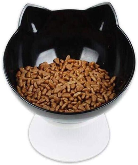 Comparer les prix de Gamelle Surélevée pour Chats Inclinable à 15° Anti-Vomissements et Anti-Déversement Support Antidérapant