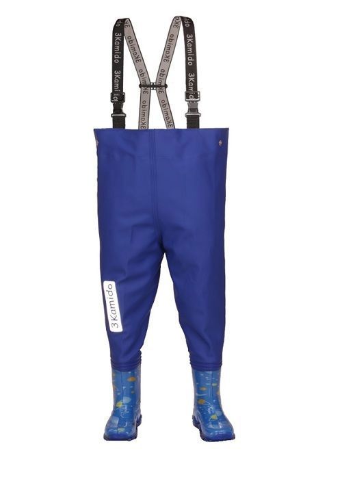 3Kamido Enfant Cuissardes de pêche - Enfants Waders Bottes de pêche - marine