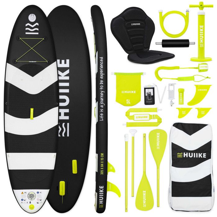 Paddle Gonflable Adulte Jet Noir avec des Accessoires de Qualité