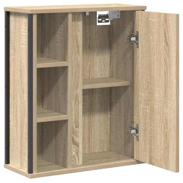 Promotion mai * Meuble murale de salle de bain miroir chêne sonoma 50x21x60 cm EU10073861903