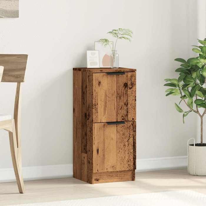 (SOLDE dété) Placard/Buffet bas - Décor salon - vieux bois 30 x 30 x 70 cm bois dingénierie *aspect pratique1414389