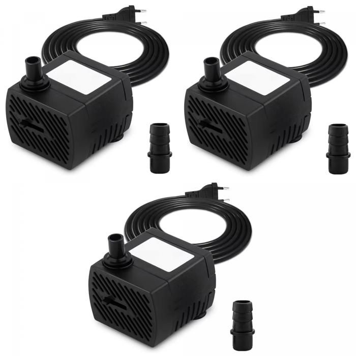 Meilleurs prix pour x3 Pompe a Eau Submersible Reglable 350L H 5W Ideale pour Hydroponie Fontaine Aquarium et Bassin purewave