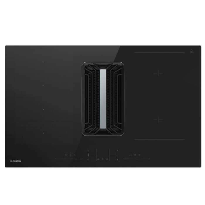 AirJet Hybrid Plaque de cuisson &agrave; induction 90 cm avec hotte int&eacute;gr&eacute;e 600 m&sup3;/h A+ Flexzone Noir