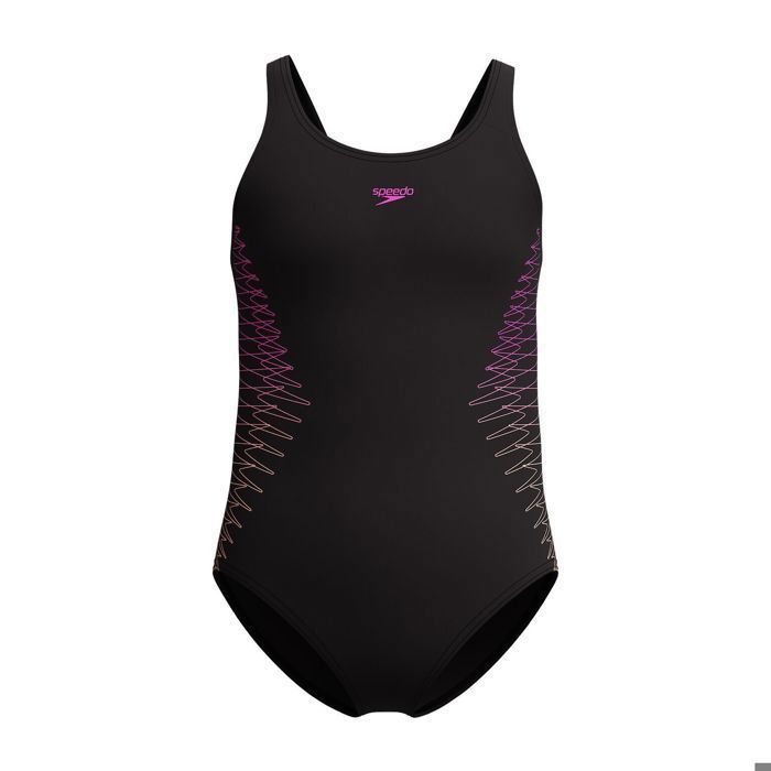 Maillot de bain 1 pièce enfant Speedo Eco Placem Muscleb - BLA/ORA Maillot de bain 1 pièce enfant Speedo Eco Placem Muscleb - BLA/ORA