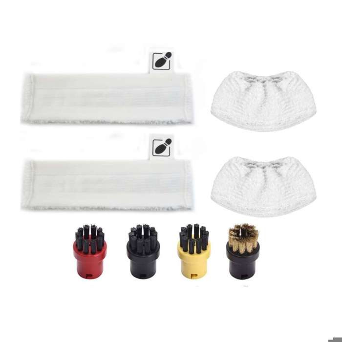 Ensemble d'accessoires de 8 pièces pour nettoyeurs vapeur