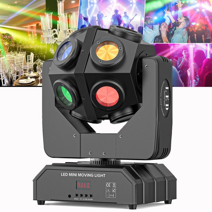 UKing 180W Lyre LED Tête Mobile, projecteur de fête LED RGBW Lères de