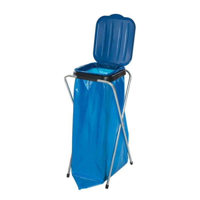 Support de rangement pour sacs poubelle de 120 L BLEU