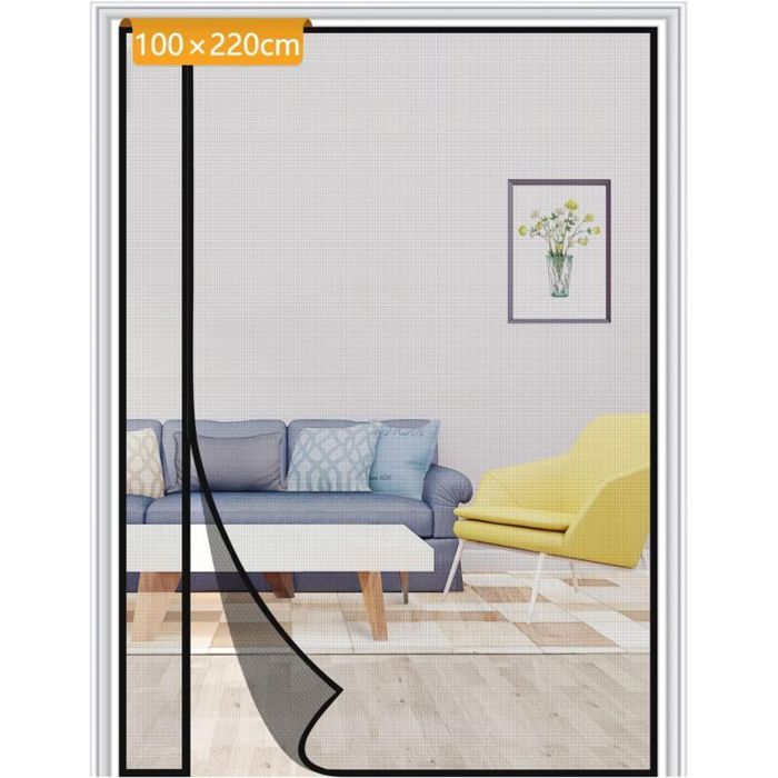 Moustiquaire réversible - OKZ® - 100x220 cm - Ouverture latérale - Maille ultra fine - Installation sans perçage
