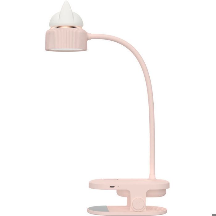 Lampe pince flexible rechargeable USB veilleuse lecture rose
