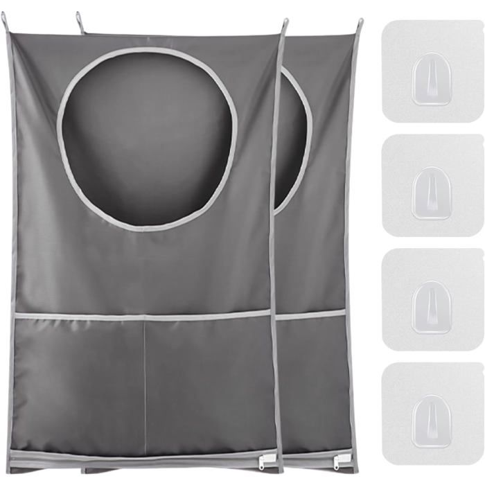 Ensemble de paniers à linge suspendus résistants sac de rangement pour le linge de grande capacité adapté aux armoires à linge