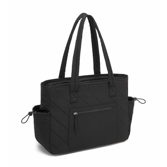 Sac à main - MISS LULU - Grand Sac Cabas - Matelassé - Fermeture zippée - Compatible PC 15 6