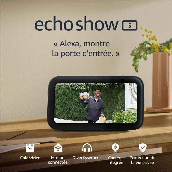 Assistant vocal AMAZON Echo Show 5 3e génération Anthracite