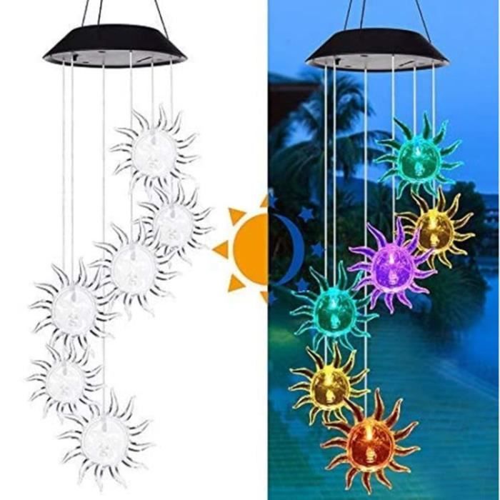 Lumière Suspendue Solaire En Rotin - Abat-jour Tressé, Télécommande, étanche IP44, Pour Jardin, Terrasse, Balcon - 3