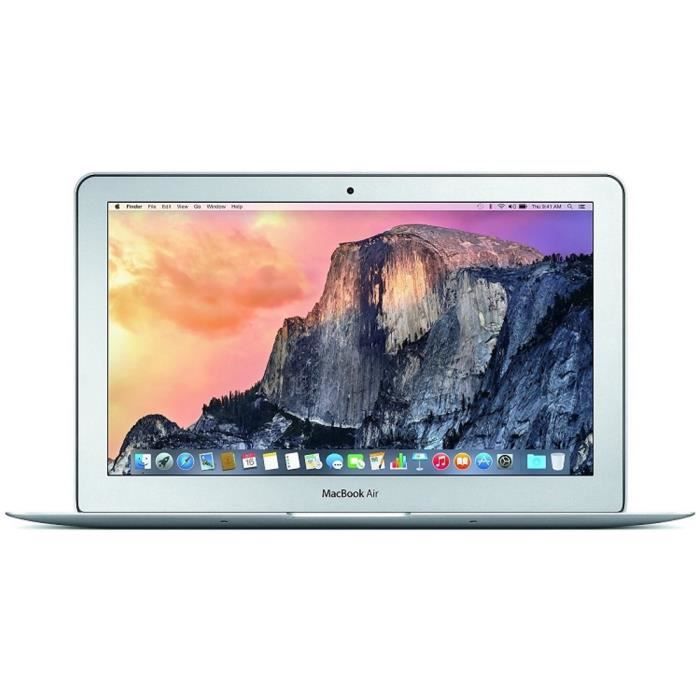 Achat PC Portable Apple MacBook Air Core i5 1.6GHz 4Go 128Go SSD 11.6 "Ordinateur portable LED MJVM2LL - A (début 2015) - MJVM2LL-A pas cher