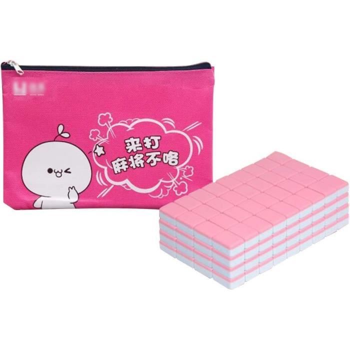 Mini Mahjong Set - Ensemble Traditionnel Chinois Riichi Mahjong Avec