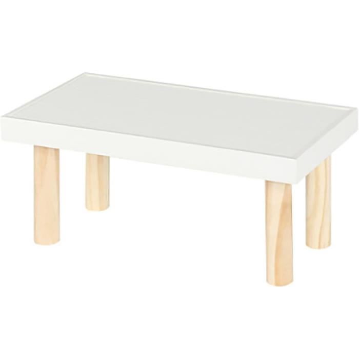 2 Pcs Mini Tabouret En Bois Présentoir, Support Rond Pour Pot De Fleurs En Bois, Tabourets De Plantes En Bois Vintage Pour Intérieur Et Extérieur