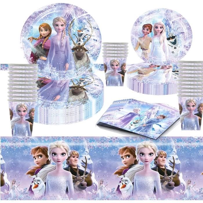 Kit Anniversaire Reine des Neiges, 161pcs Ensemble de Frozen