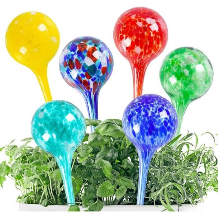 Globes d'arrosage - AZW - Lot de 6 - Verre - 300 ml - Arrosage automatique  pour plantes - Cdiscount Jardin