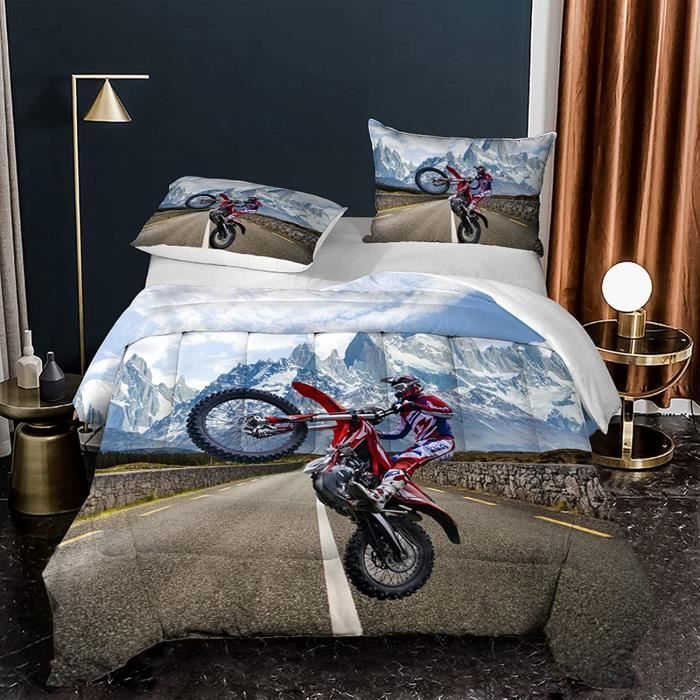 Housse De Couette Ferrari Racing | Modèle Formulaone King 220x240cm | Linge De Lit Doux, Lavable, Résistant - 5