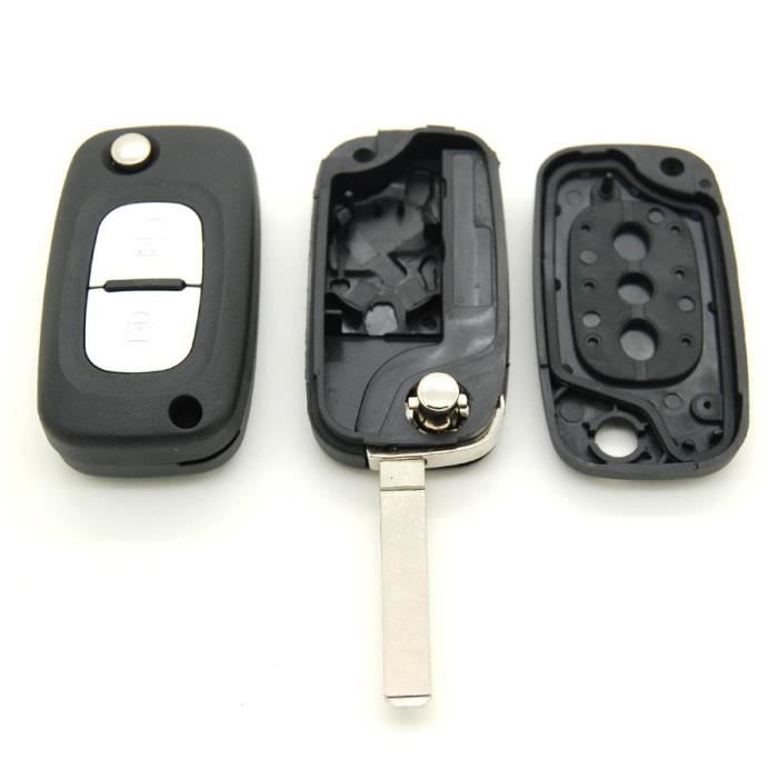 Coque clé 2 boutons Renault Kangoo Scenic Clio - Cdiscount Auto