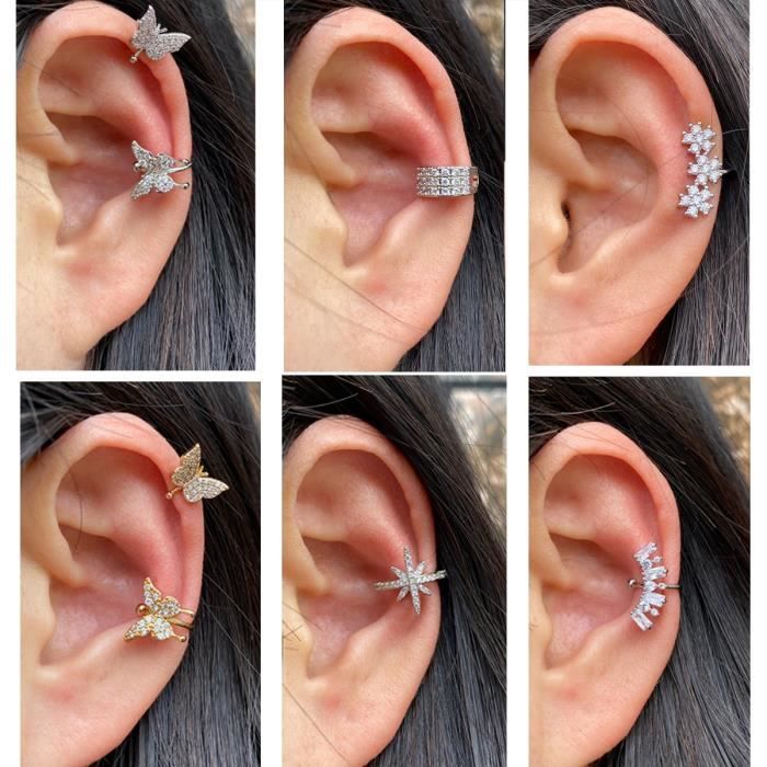 Fake cartilage piercing top