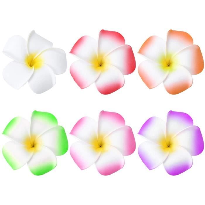Lot de 12 Hawaiian Hibiscus Fleur Pince à Cheveux 5.5" Luau Plage Rapide Livraison Gratuite 