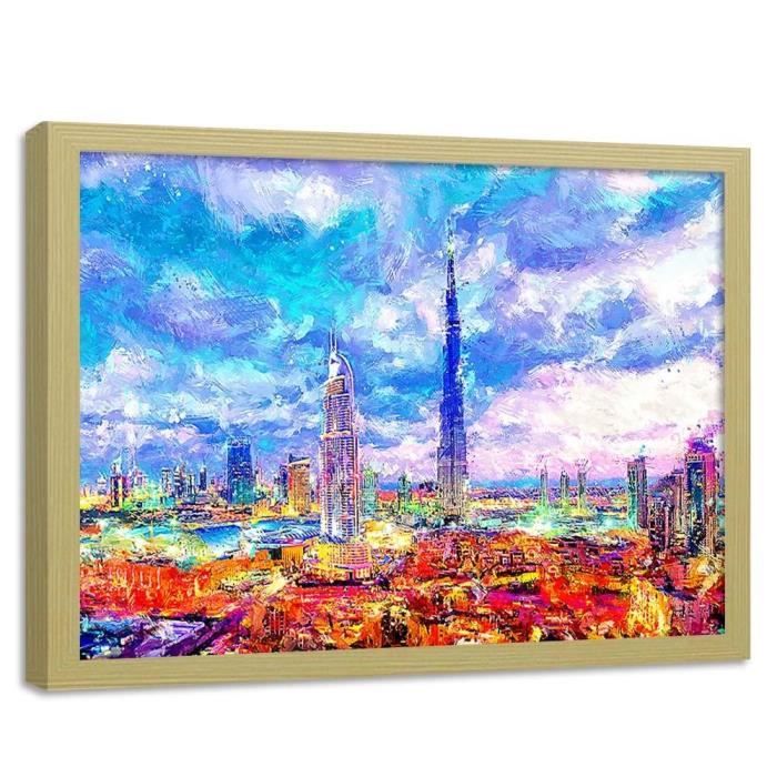 Feeby Image Encadree Art Imprime Tableau Moderne Cadre Nature Duba Colore 60x40 Cm Achat Vente Tableau Toile Cdiscount