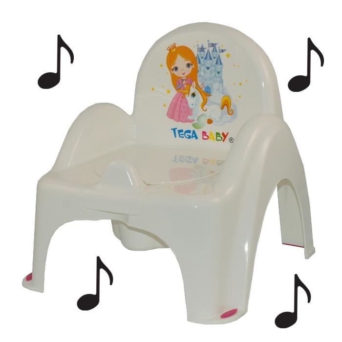Pot de toilette musical pour bébé enfant fauteuil chaise couleur Blanc