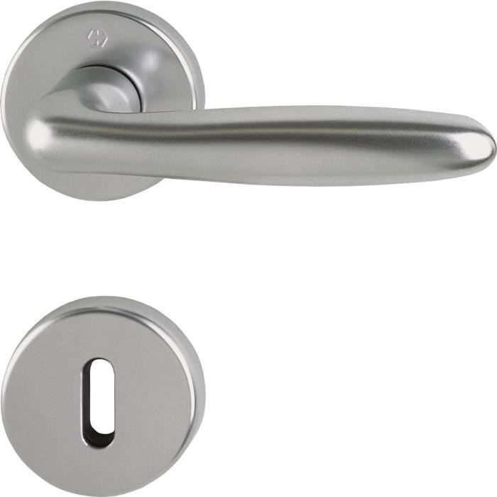 Poignée de porte garniture oppresseurs parure bec en acier inoxydable BB pz wc porte salle de bains forme de L