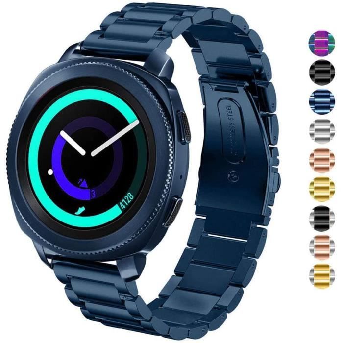 WATCH BRACELET DEALELE Bracelet Compatible pour Samsung Gear Sport Galaxy Watch 42mm Active Huawei Watch 2 Metal Solide605 Cdiscount Telephonie