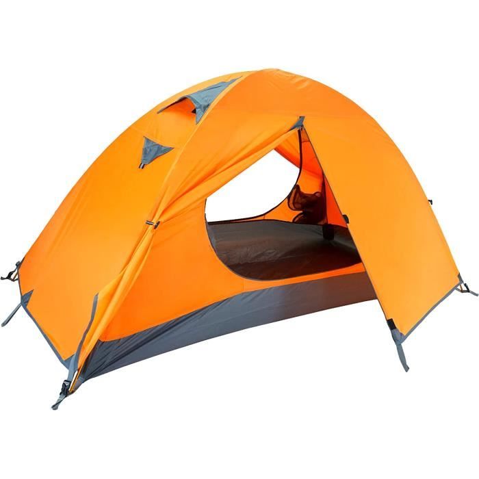 Forceatt Tente 2-3 Personnes 4 Saisons - Imperméable, Portes Doubles - Pour Camping, Randonnée