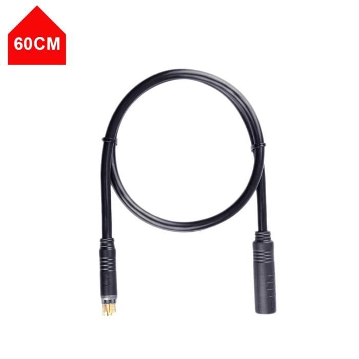 Câble D’extension 9 Broches Pour Moteur De Roue De Vélo électrique – Longueurs 60/130/160 Cm – Étanche, Installation Facile – Compatible Plupart Vélos électriques