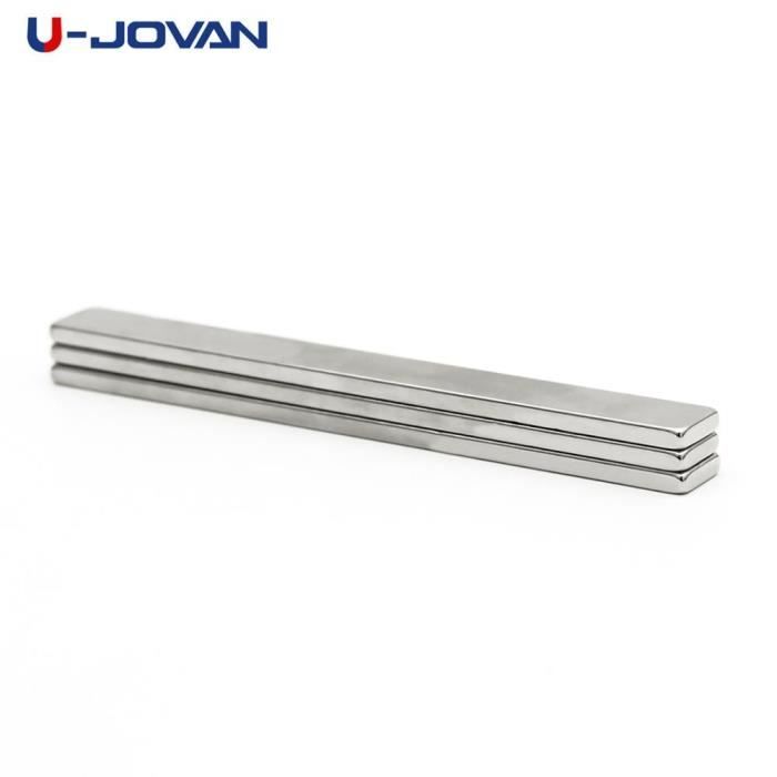 Aimant Bloc Néodyme N42SH 30x15x6mm - Revêtu Nickel, Force 10kg