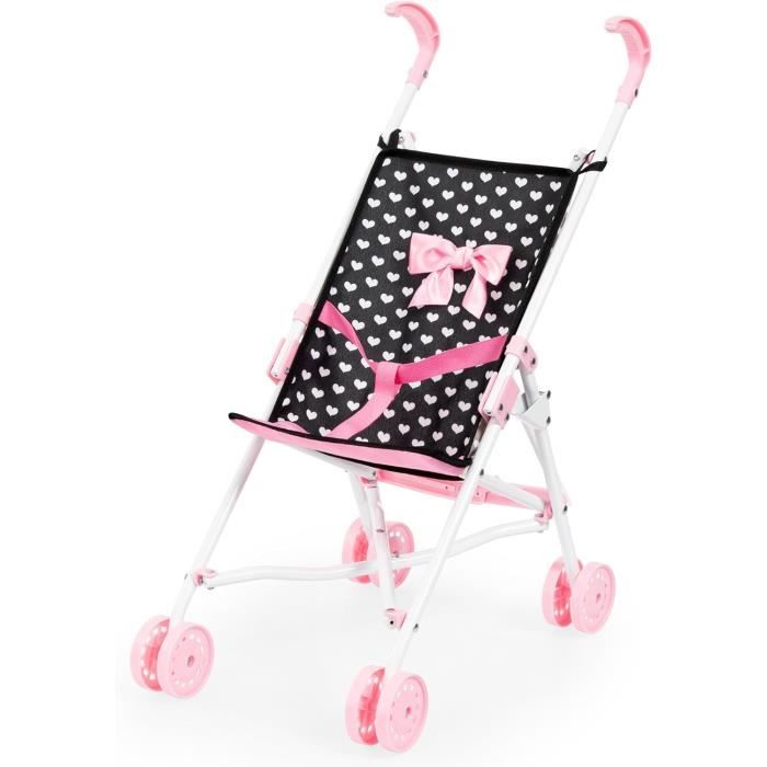 Bayer Design- Poussette Canne poupée avec Ceinture de sécurité, Pliable, 30566AA, Gris avec Fée Bayer Design- Poussette Canne poupée avec Ceinture de sécurité, Pliable, 30566AA, Gris avec Fée