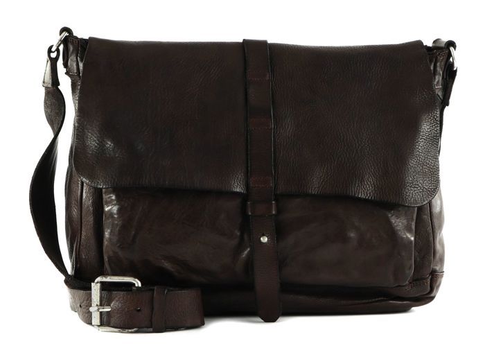 Sac à épaule Bandoulière CAMPOMAGGI Pochette S Mosto - Neuf Avec étiquettes, 100% Cuir, Couleur Rouge, Réglable