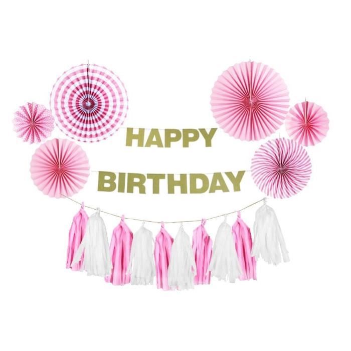 17pcs Rose Theme Parti Decor Joyeux Anniversaire Banniere Tassel Garland Eventails En Papier Stripe Bebe Douche Hanging Cdiscount Maison 17pcs Rose Theme Parti Decor Joyeux Anniversaire Banniere Tassel Garland Eventails En Papier Stripe Bebe Douche Hanging Cdiscount Maison