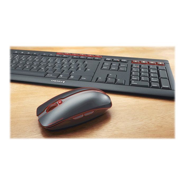 Ensemble clavier et souris – CHERRY – STREAM DESKTOP RECHARGE – Sans fil – 2.4 GHz – Français
