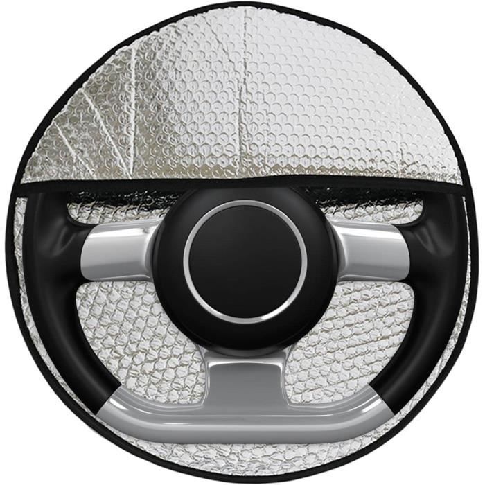 055878 Couvre-volant pare-soleil en aluminium pour la voiture 49 x 44.5 cm