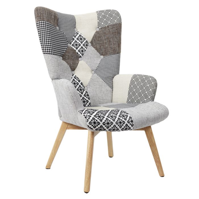 Fauteuil Kody Patchwork / Fauteuil Patchwork Bleu Comparer