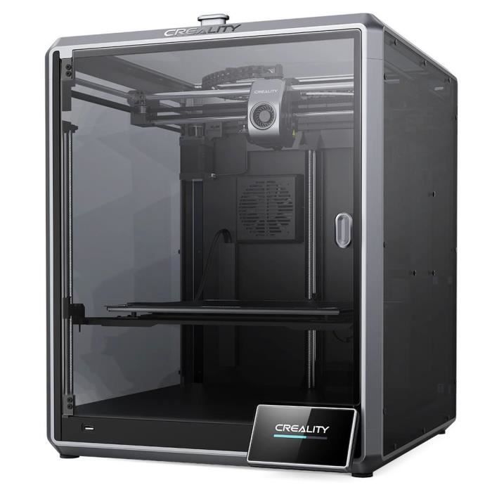 Creality K1 Max Imprimante 3D, Nivellement Automatique, Vitesse d'Impression Maximale de 600 mm/s, Extrudeuse à Entraînement Direct