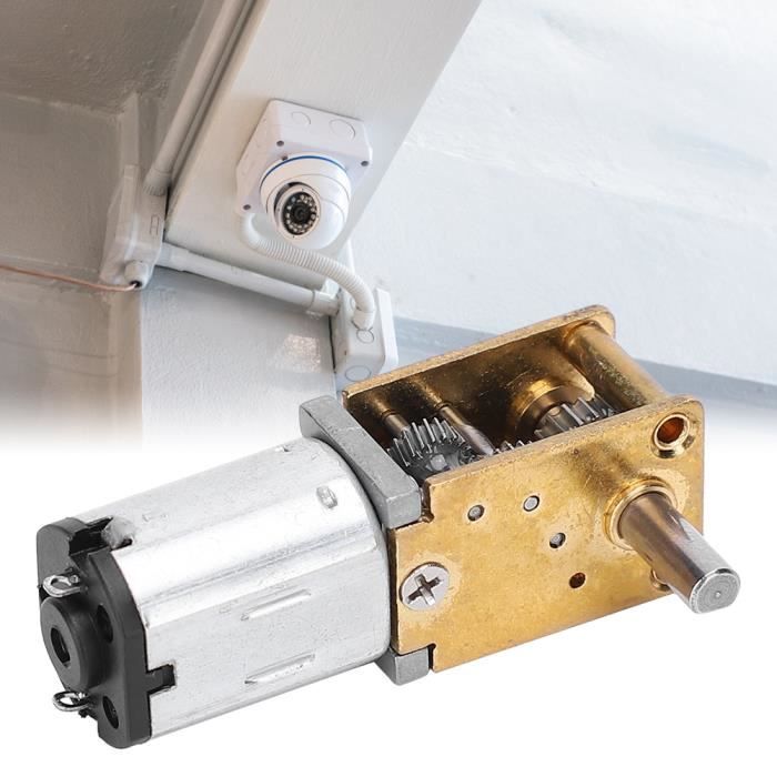 Moteur Réducteur DC 6V-12V, Vitesse 10 RPM - Petit Moteur Pour Projets DIY, Robots, Maquettes