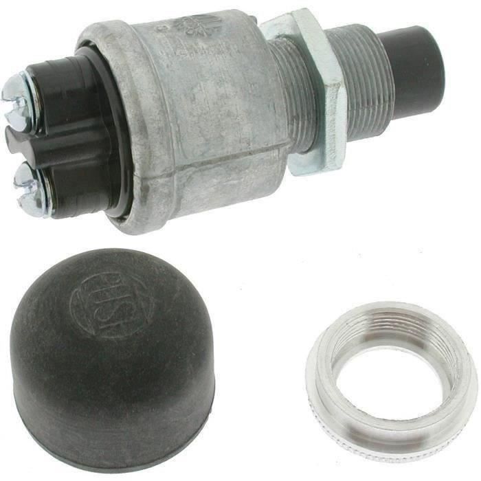 Bouton poussoir de démarrage branchement à 2 bornes Ø: montage : 15,9mm adaptable pour SNAPPER et au
